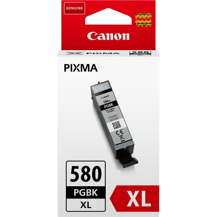 CANON PGI-580 XL Schwarz Druckerpatrone - Original Tinte, 18,5 ml Pigment, klare Druckergebnisse