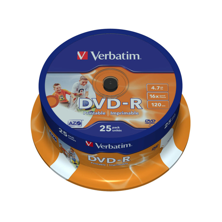 Verbatim DVD-R 4.7GB 25er-Pack - 16x Schreibgeschwindigkeit - 4.7 GB Speicherkapazität - DVD-Rohlinge