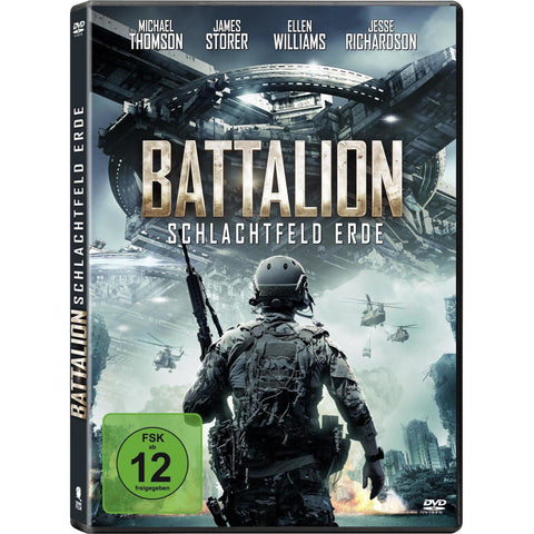 DVD Battalion - Schlachtfeld Erde: Action Science Fiction Film 2018 FSK 12 u. a. mit Michael Thomson, Regie: Michael Miller, 90 min