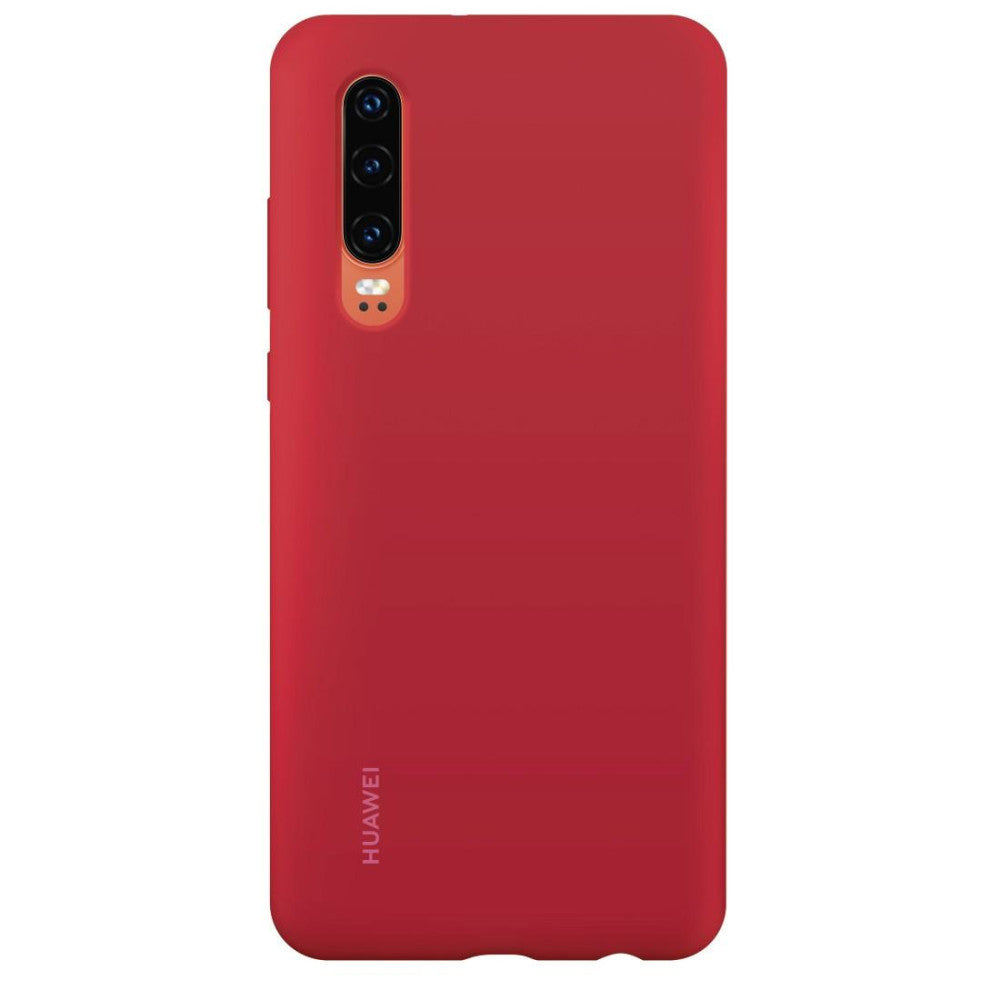 Schützendes Rot Huawei P30 Silicone Car Case - Magnetisch - Präziser Rundumschutz