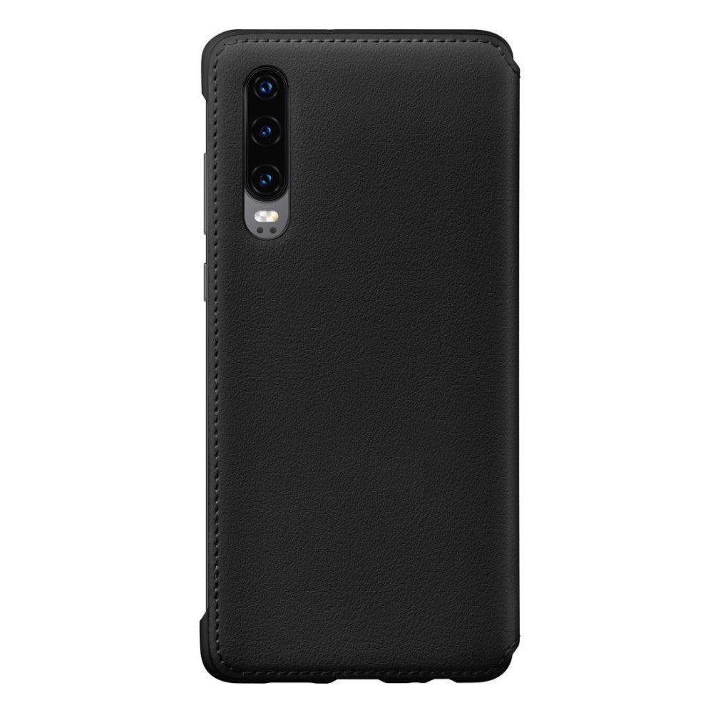 Maßgeschneidertes Huawei P30 Booklet Wallet Cover in Schwarz