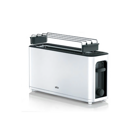 BRAUN Toaster PurEase HT 3110 WH weiß - 1000 Watt, 7 Röstgrade, Breite Toastkammer
