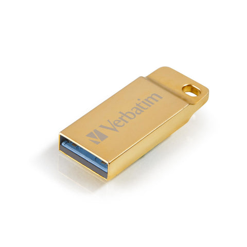 Verbatim Metal Executive USB 3.0 64GB Gelb USB-Stick - High-Speed 3.0, 64GB, Metallgehäuse, Gold