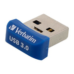 Verbatim Store 'n' Stay Nano USB 3.0 64GB USB-Stick - Hochgeschwindigkeits-Speicher mit 64 GB Kapazität, blau, kompatibel mit Windows 7, 8, 10 und Mac OS X 10.4+