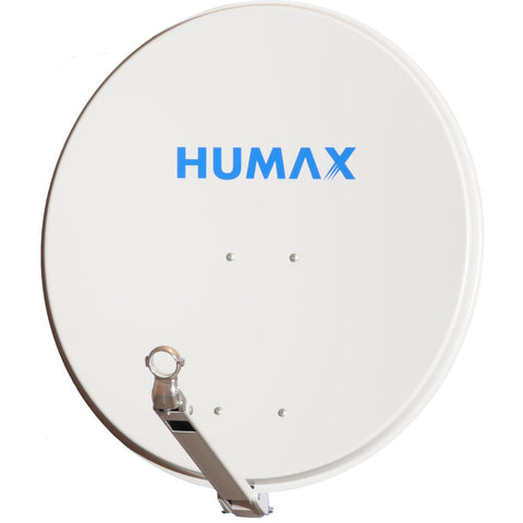 HUMAX Professional hellgrau Satellitenschüssel 75 cm - Alu-Spiegel, Offset-Bauweise, 37,6 dBi Gewinn