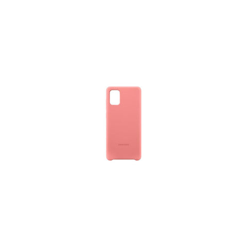 Samsung Silicone Cover für Galaxy A71 Pink - Schutzhülle aus Silikon