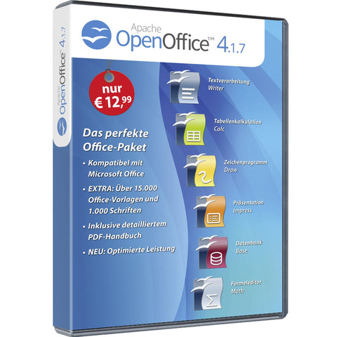 OpenOffice 4.1.7 - Anwendersoftware für optimale Produktivität