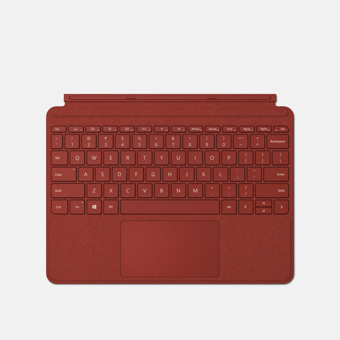 Microsoft Surface Go Type Cover mohnrot: Vollständiger Tastensatz & luxuriöses Alcantara®-Material