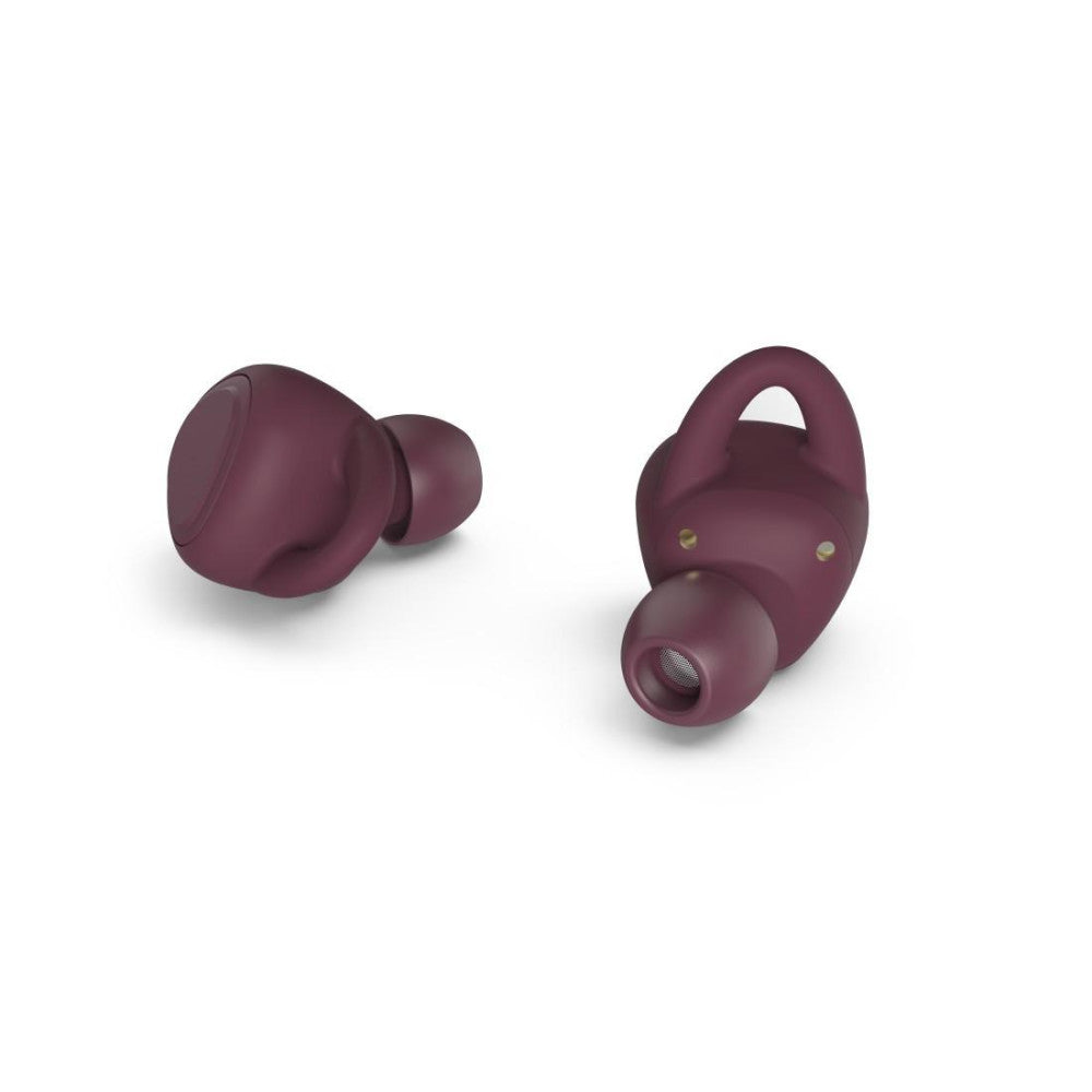 HAMA LiberoBuds Bluetooth In-Ear Kopfhörer, Rot, Full Wireless mit Ladestation und Telefonfunktion