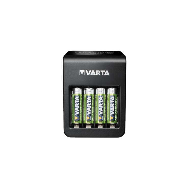 VARTA LCD PLUG CHARGER+: Zuverlässiges Ladegerät für AA & AAA NiMH Batterien in 4 Stunden