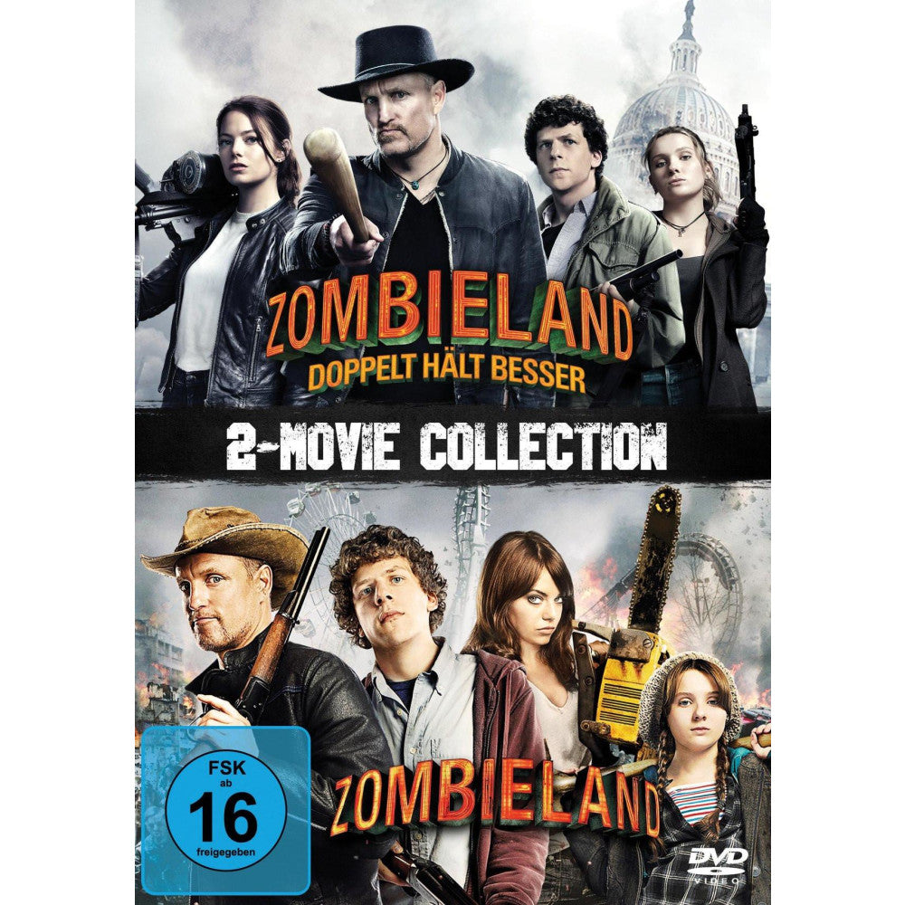 DVD Zombieland 1 & 2 - Horror-Komödie mit Starbesetzung - FSK 16 - 179 Min.