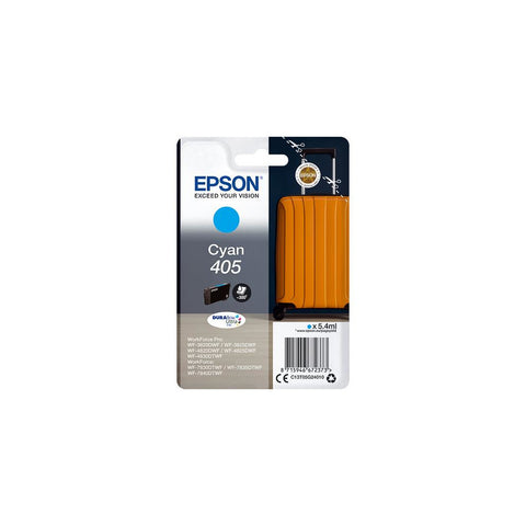 Epson Druckerpatrone 405 Koffer cyan - Cyan Tintenpatrone für brillante Druckergebnisse