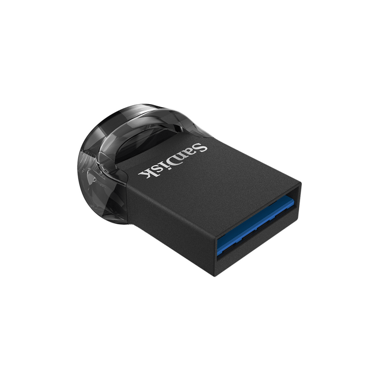 SanDisk Ultra Fit USB 3.1 64GB Schwarz (173487) USB-Stick - Kompaktes Design, 130MB/s Lesegeschwindigkeit