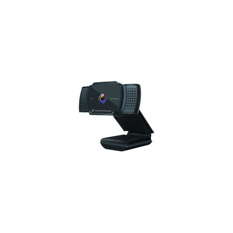 Conceptronic AMDIS 2K-Super-HD-Autofokus-Webcam mit Mikrofon | Kristallklare 5MP Auflösung