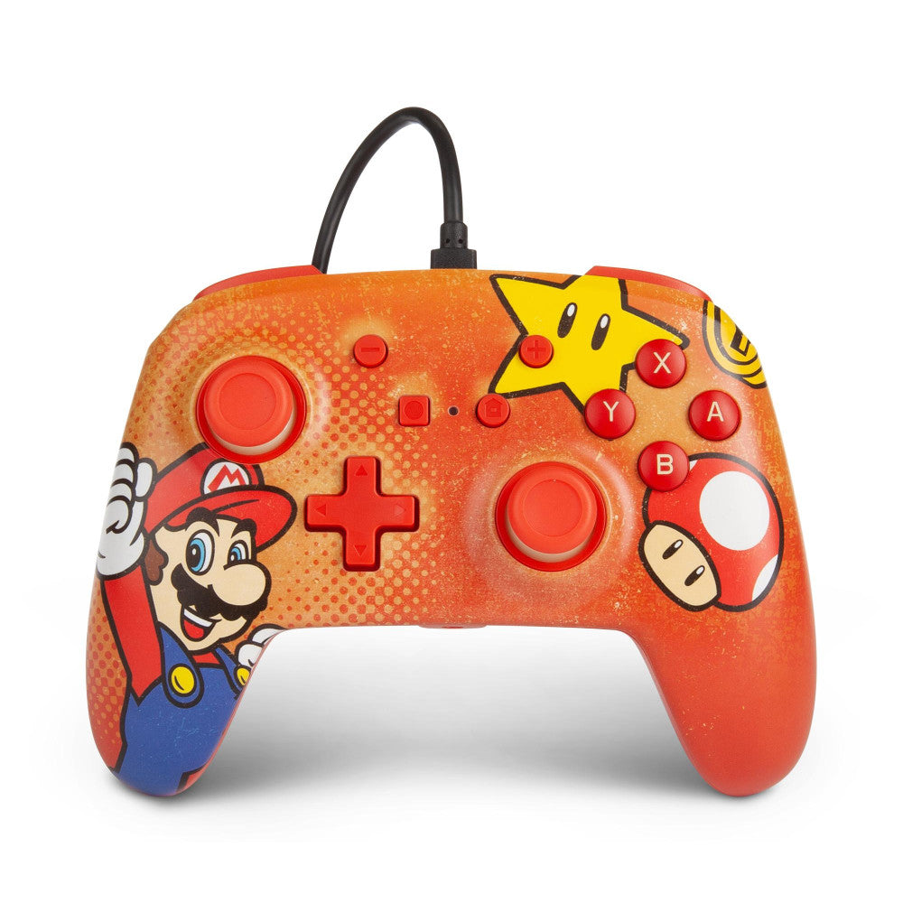 PowerA Nintendo Switch Controller - Mario Vintage mit ergonomischem Design