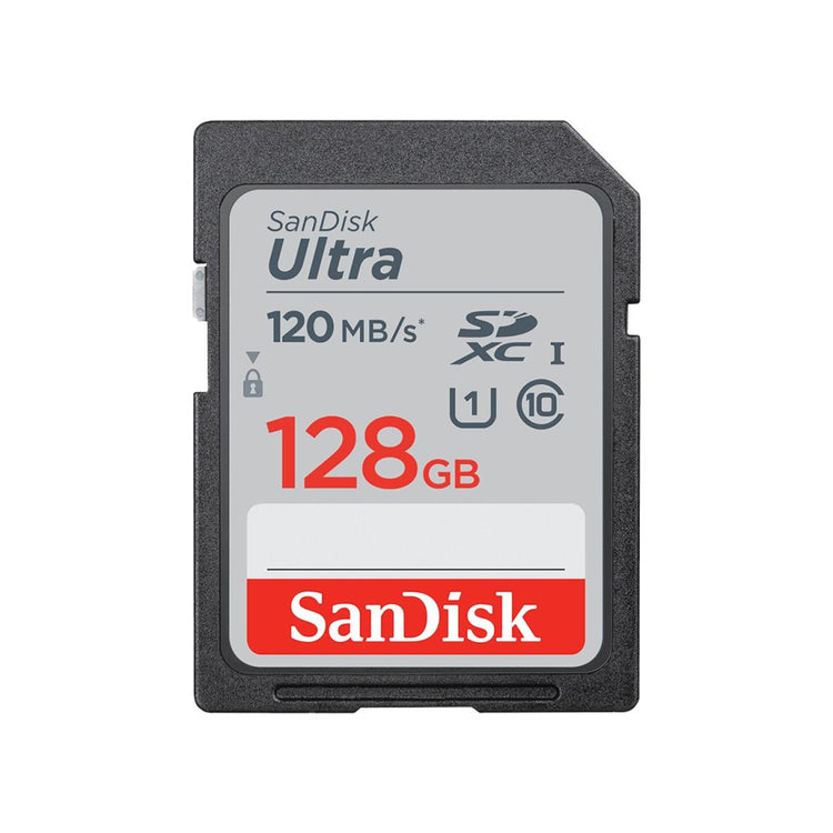 SanDisk SDXC Ultra 128GB (186498) Speicherkarte - Class10, UHS-I, Bis 120 MB/s