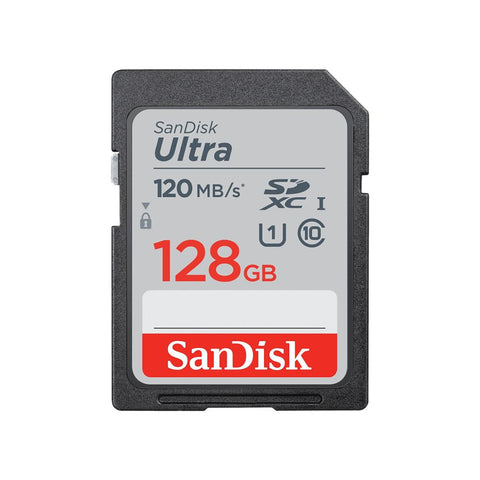 SanDisk SDXC Ultra 128GB (186498) Speicherkarte - Class10, UHS-I, Bis 120 MB/s