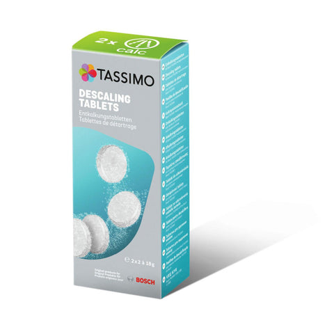 Tassimo TCZ6004 Entkalkungstabletten (4 Stück) - Für alle Tassimo Automaten - Erhöht Leistung und Lebensdauer