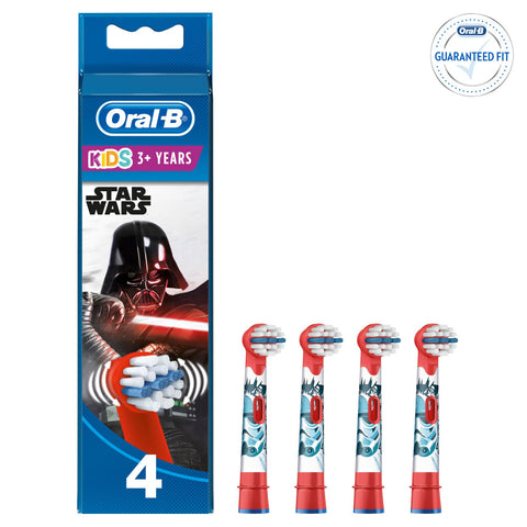 Oral-B Kids Stages Power Star Wars Aufsteckbürsten - Sanfte Reinigung für Kinder - 4 Stück