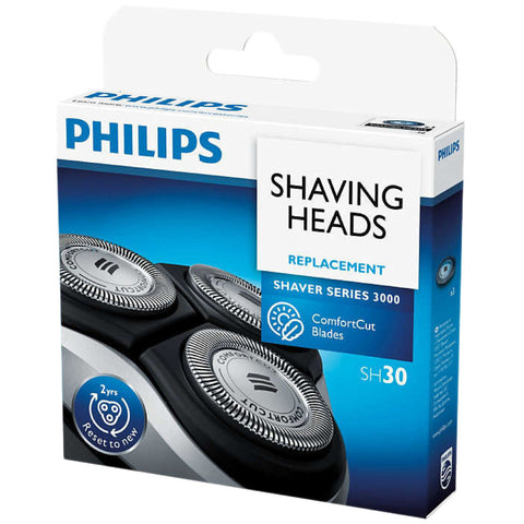 Philips SH30/50 Scherköpfe für eine gründliche Rasur - 3er-Pack, leicht austauschbar