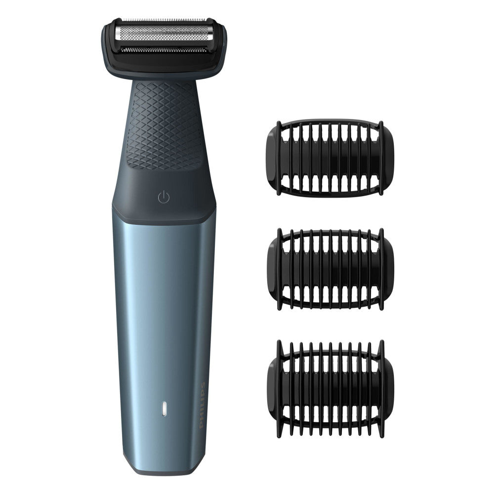 Philips Bodygroom Series 3000 BG3015/15: Kabelloser Körperrasierer, wasserfest, hautfreundliche Klingen