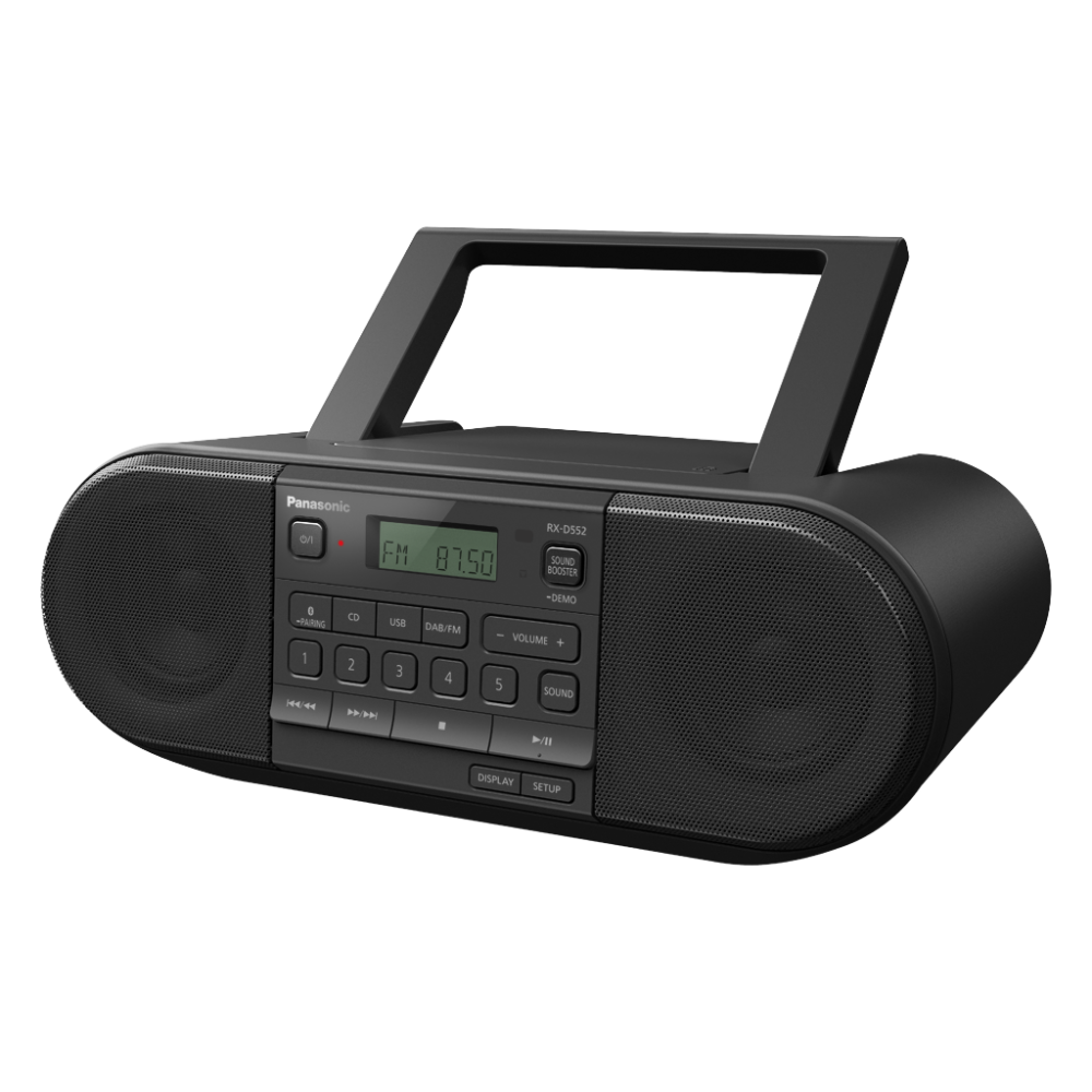 Panasonic RX-D552E Radiorekorder mit CD-Spieler und Bluetooth