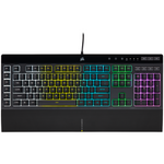 Corsair GAMING K55 RGB PRO Gaming-Tastatur - Spritzwasserschutz, RGB-Hintergrundbeleuchtung, Makro-Tasten & Anti-Ghosting