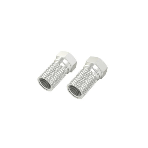 HAMA F-Stecker 5,5 mm schraubbar 2 Stück 00205204 - Antennenkabel Ersatz