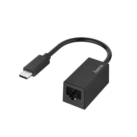 HAMA Netzwerk-Adapter USB-C LAN Ethernet Gigabit (00200322) - Schnelle Datenübertragung