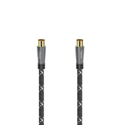 Antennen-Kabel, Koax-Stecker - Koax-Kupplung, Metall, verg., 10,0 m, 120 dB (00205073)