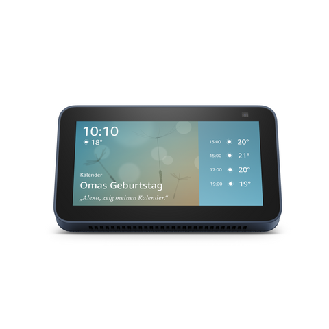 Amazon Echo Show 5 (2. Generation) in Blau mit 5,5-Zoll Touchscreen