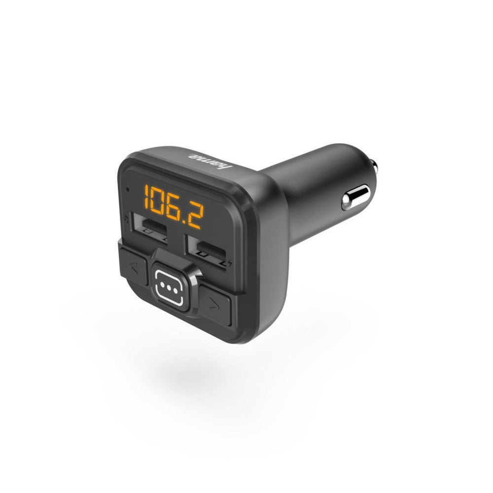 HAMA FM Transmitter mit AUX-IN + USB-IN für Auto | Kabellose Musikübertragung