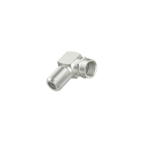 HAMA SAT-Adapter 90° F-Stecker zu F-Kupplung (00205226) | Verbindung von zwei SAT-Antennenkabeln