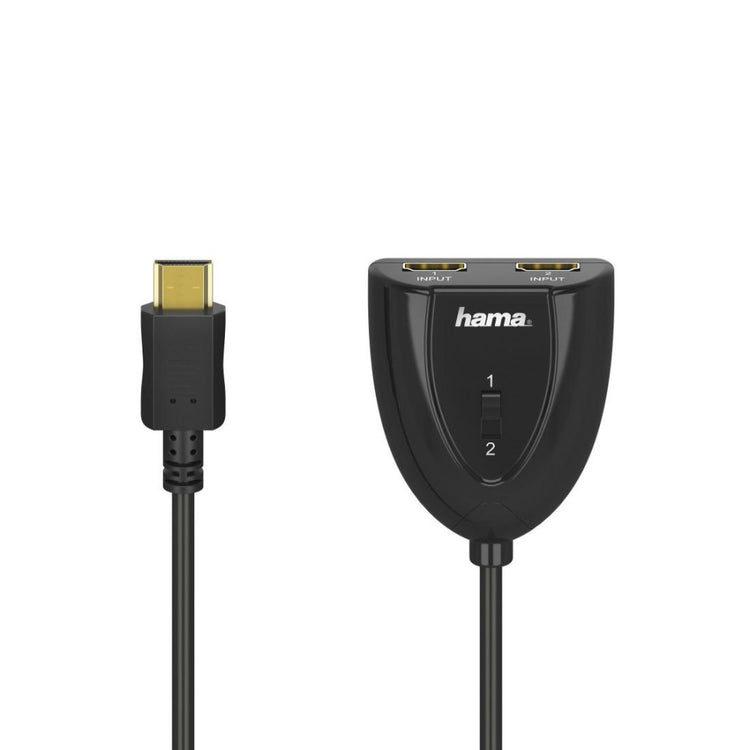 HAMA HDMI™-Umschalter 2x1 (00205161) für digitale Video- und Audio-Umschaltung