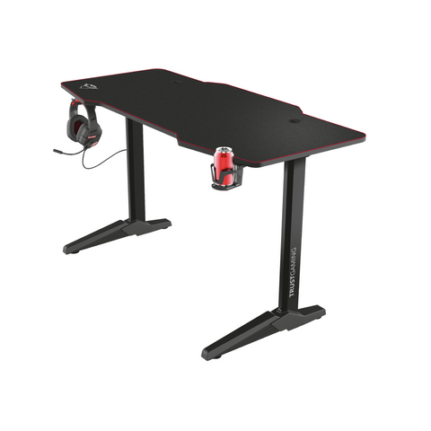 Trust Gaming GXT 1175 Imperius XL Gaming-Tisch | Große Spielfläche mit Mauspad | Kabelmanagement | Stabiler Stahlrahmen