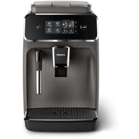 Philips 2200 Series EP2224/10 grauer Kaffeevollautomat - SensorTouch, AquaClean, Milchaufschäumer