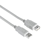 HAMA USB-Verlängerungskabel 1,50 m - Flexibel positionieren und Datenübertragung bis zu 480 Mbit/s