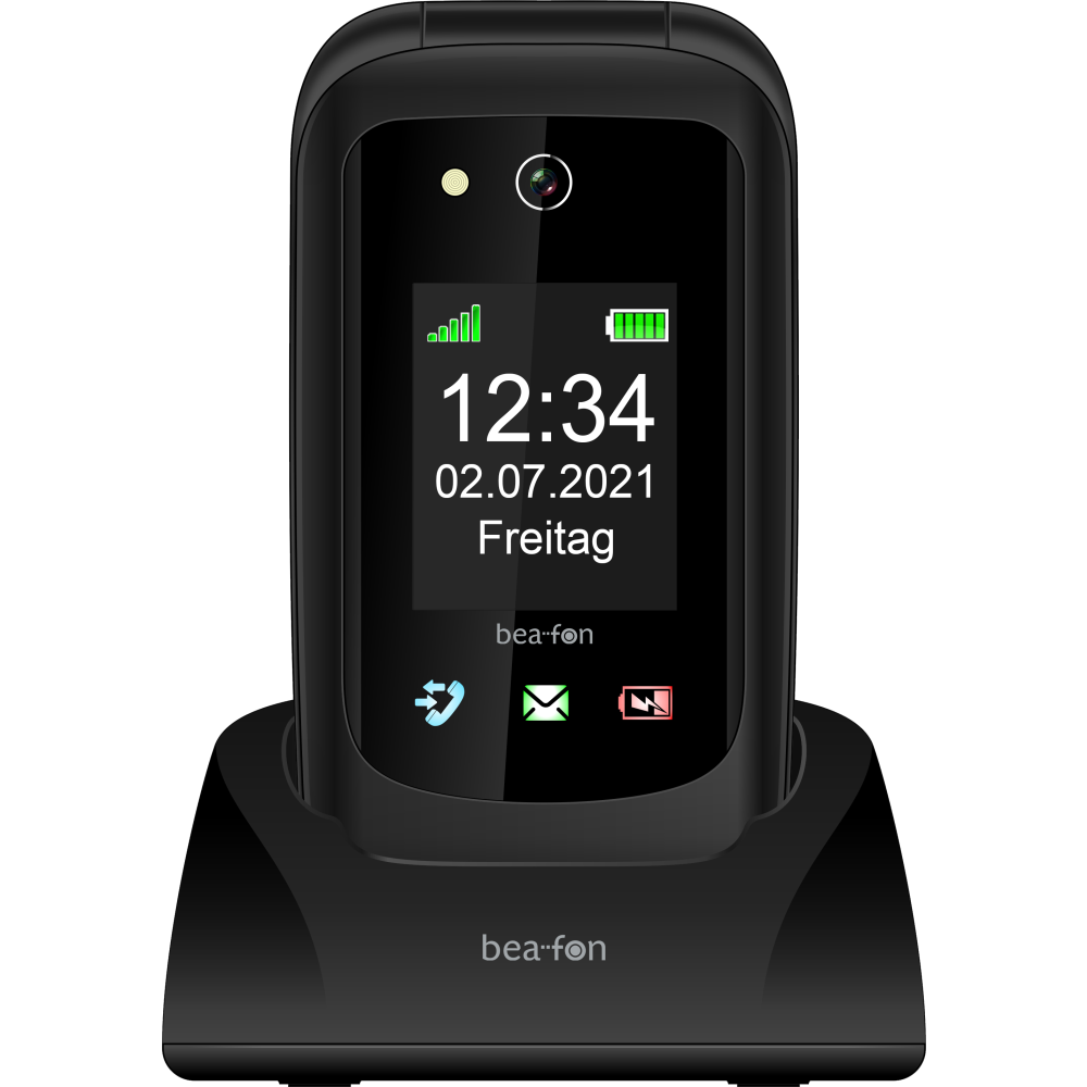 Beafon SL720 schwarz-grau Handy - Notruftaste, GPS, Hörgerätekompatibilität