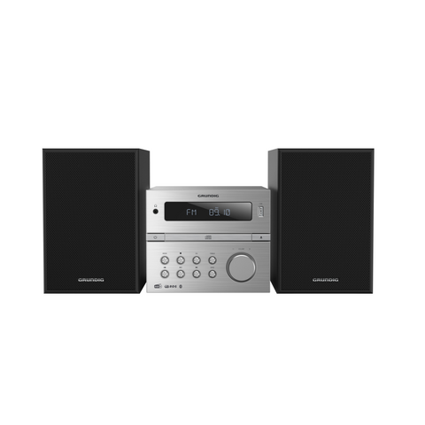 Grundig CMS 4200 silber Stereoanlage – Kraftvoller Sound und Bluetooth-Streaming