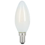 XAVAX LED-Filament Kerzenlampe E14 470lm ersetzt 40W Tageslicht Matt