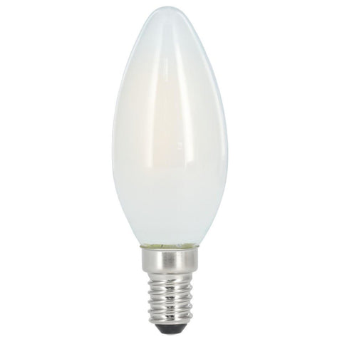 XAVAX LED-Filament Kerzenlampe E14 470lm ersetzt 40W Tageslicht Matt