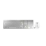 CHERRY DW 9100 SLIM silber/weiß Maus-Tastatur-Set mit AES-128 Verschlüsselung