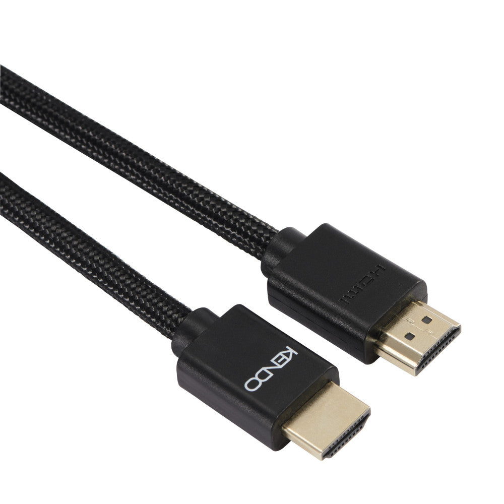 KENDO HDMI Kabel 4K 1,5 m – High-Speed Übertragung für Blu-ray, SAT, Spielekonsolen