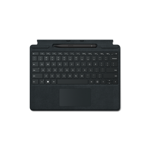 Microsoft Pro Signature Keyboard mit Slim Pen 2 Schwarz - Tablet-Tastatur für Surface Pro 8 und Surface Pro X