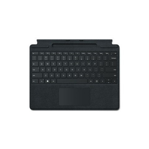Microsoft Surface Pro Signature Keyboard Schwarz - Tablet-Tastatur für Surface Pro 8 & Surface Pro X - Elegantes Design & hohe Funktionalität