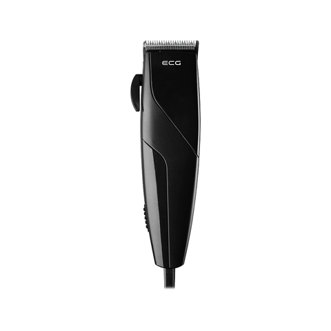 ECG ZS 1020 Black Haarschneider: Rostfreie Stahlklingen, 6 Schneideaufsätze