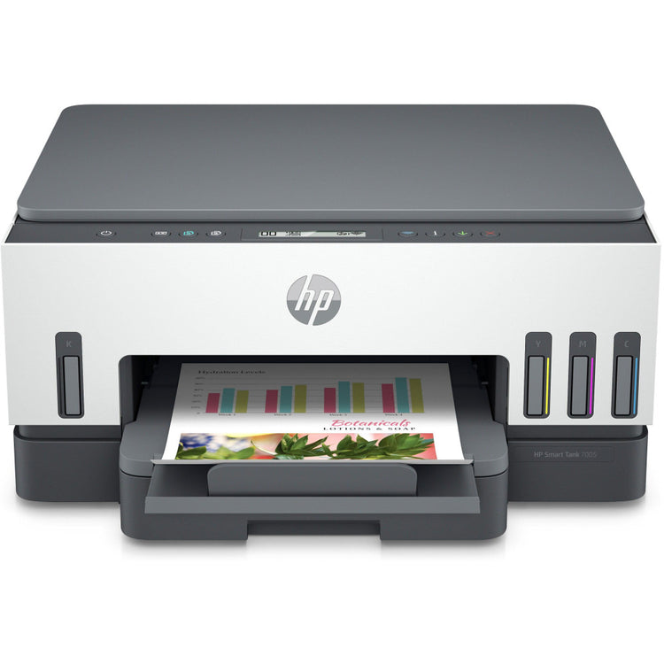 HP Smart Tank 7005 All-in-One Multifunktionsdrucker – Drucken, Kopieren, Scannen, Wi-Fi, Bluetooth, AirPrint - 4800 x 1200 DPI, 15/9 ISO Seiten/min - Duplex, Instant Ink, 250 Blatt Papierkapazität