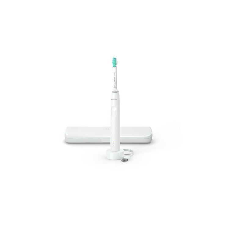 Philips Sonicare Serie 3100 HX3673/13 Schallzahnbürste weiß | Sanfte Reinigung, 31.000 Bürstenkopfbewegungen, Timer | Für saubere Zähne und gesundes Zahnfleisch