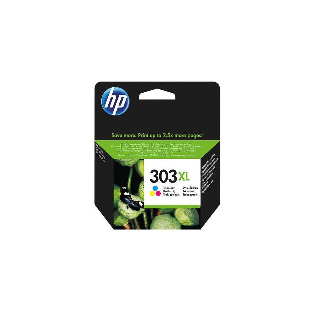 HP 303XL Tripack Druckerpatrone - Cyan/Magenta/Gelb, 10 ml, 415 Seiten, Originaltinten