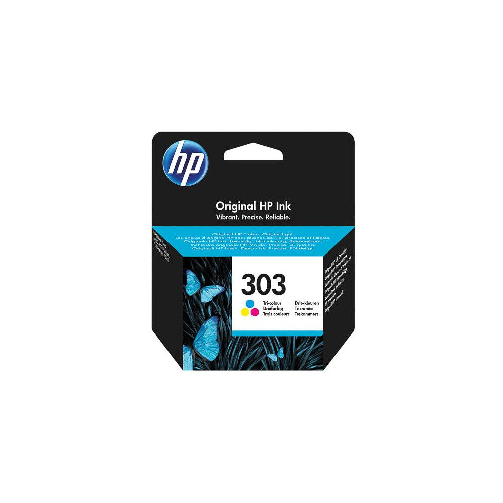 HP 303 Tripack Cyan/Magenta/Gelb Druckerpatrone - Brillante Farben, 165 Seiten - Original HP Tinte